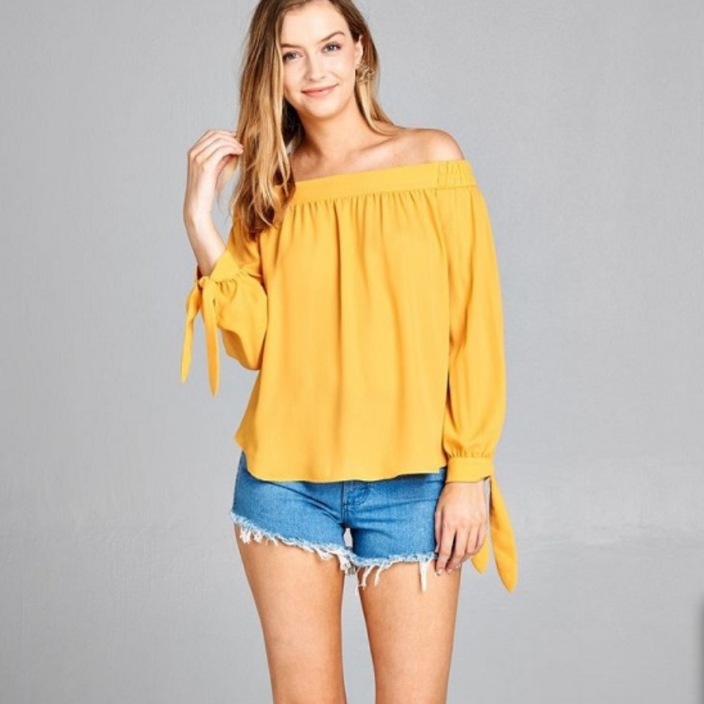 NEW! Mustard Yellow Top
